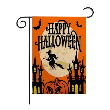 Dekorativ Halloween Trädgårdsbanner Dubbelsidig