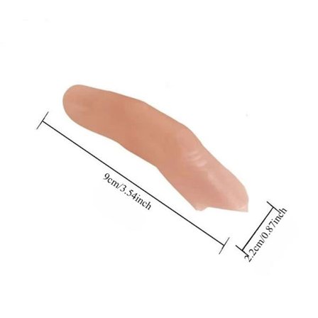 Finger Simuleringsprotese Brukket Finger Silikonhansker Mag