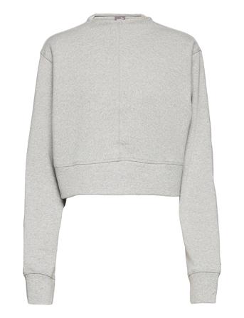 Exhale Mock Neck Rib Ls Grey PUMA