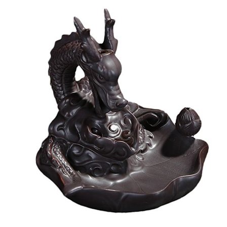 1 stk Dragerygels Røgelseholder Keramik Tilbageflow Håndværk