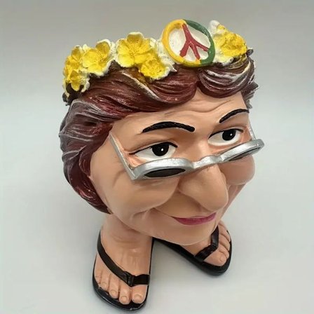 Harts ansikte blomkrukor damer mamma ansikte söt blomkruka dekoration trädgårdsdekoration blomkruka dekoration