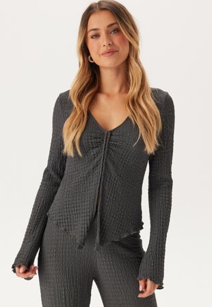 BUBBLEROOM Structure Cardigan Top Klær