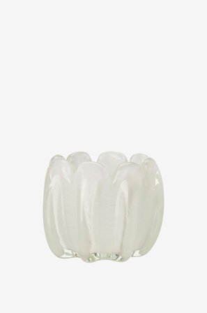 Wikholm Form - Ljuslykta för stearinljus Mila - Vit - Ljusstakar & lyktor - Från Homeroom