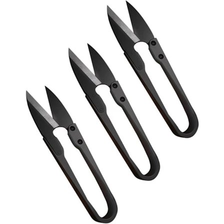 Ompelusakset, 3 kappaletta korkean hiiliteräksen sakset, langanleikkuri