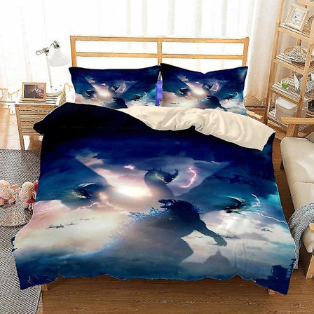 Godzilla-serien täcke tredelad sängkläder Pyl