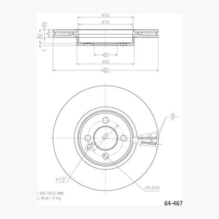 BROMSSKIVA - Biltema