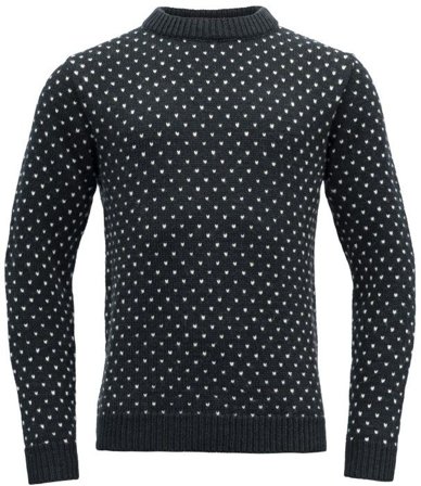 Devold Sörisen Wool Sweater Unisex villapaita, Ink/Off White