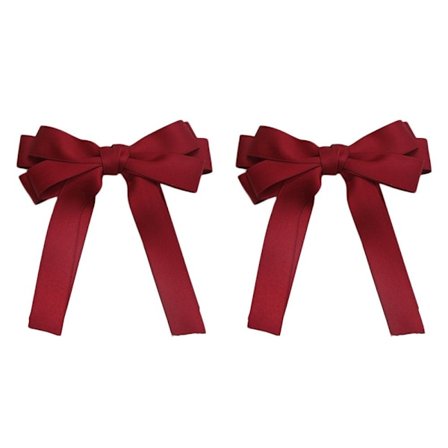 2 STK Sløyfe Hårklemmer Hårnåler RØD