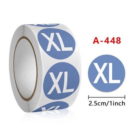 500 kpl/rulla Koko Tarra Tarra Koko Tarrat Koko Tarrat XL XL