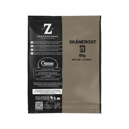 ZOEGAS Kaffe Skånerost 60x80g - Lyreco - Kök och servering - Kaffe och te - Portionsförpackat