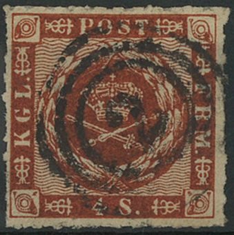 Danmark 1863 - AFA 9 - Stemplet