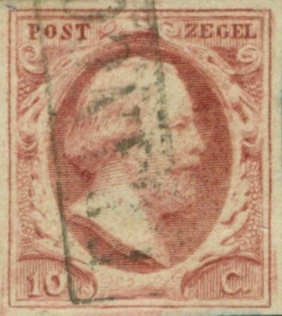 Holland 1852 - NVPH 2 - Stemplet