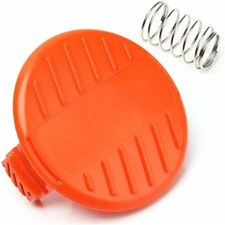 2 stk. Spolehette + Fjærutskiftningsdeler for BLACK+DECKER STC1815 GL4525 Grasklipper 385022-03..