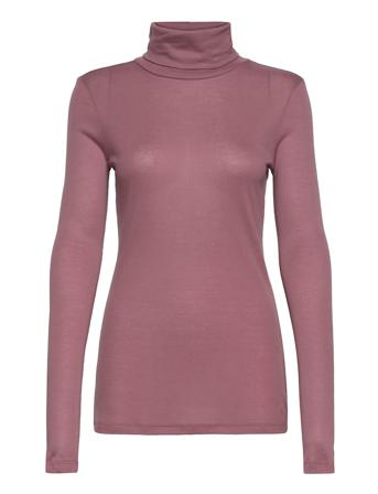 Mona Lyocell R Ls Top Pink MOSS COPENHAGEN