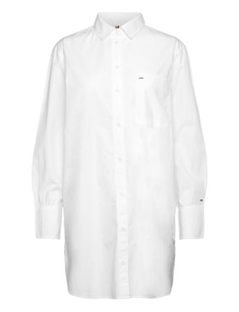 Org Co Hero Short Shirt Dress Ls Langermet Skjorte Hvit Tommy Hilfiger*Betinget Tilbud