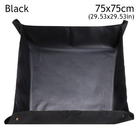 Trädgårdspads Planteringsmatta SVART 75X75CM svart