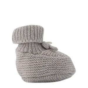 Tartine et Chocolat Gray Knitted Crib Shoes 3-6 Months - Shoes - 3-6 months - Grey