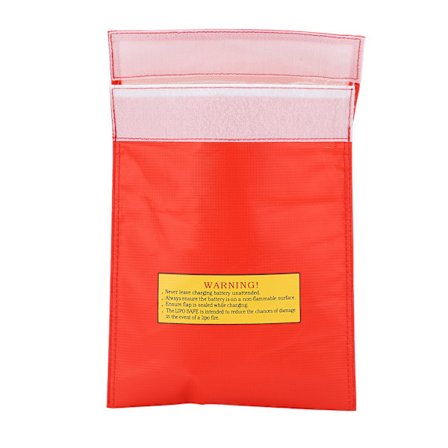 Lipo Batteri Eksplosionssikker Pose Brandsikker Lithium Batteri Sikkerhedspose til Sikker Opladning og Opbevaring Rød