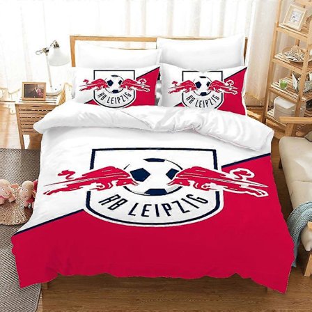 v393 Sengesett Dobbel Dyne Sengetøy Sett Dynetrekk Queen Dynesett Dynetrekk Putetrekk Dynetrekksett RB L-leipzig 3-delt