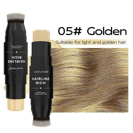 5 farve Root Cover Up Stick, Hårfarve Touch-up Pen, Øjeblikkelig Grå Dækning & Hårtab Dækning, Concealer til Tynde Hårlinjer, Semi Permanent