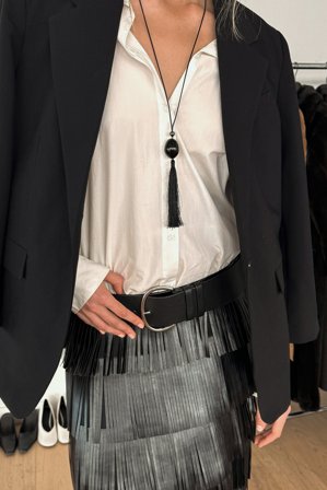 NA-KD Collier à pampilles - Bijoux - Noir - One Size