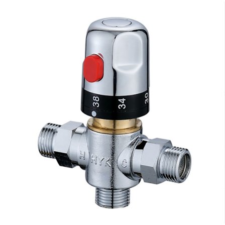 Termostatisk duschblandare 20 mm diameter Gränssnitt Justerbar termostatisk badrumskran Temperaturreglerventil