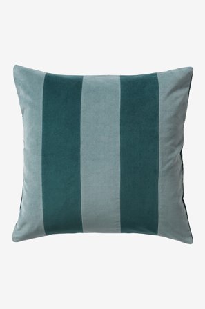 Jotex - Stripe Putetrekk 50x50 Cm Blå/grønn - RUTH - Kjøp Pynteputer & trekk hos Jotex