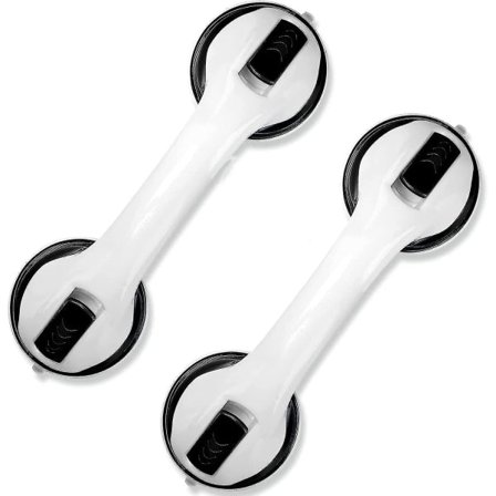 2-pak brusehåndtag med stærk sugekop - 30 cm