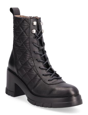 Wild/Nylon Shoes Boots Ankle Boots Laced Boots Sort Wonders