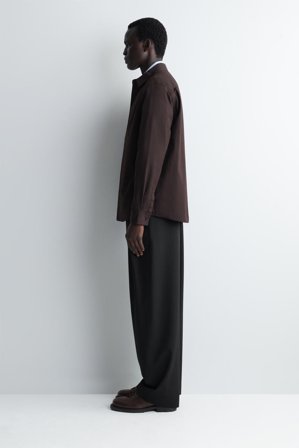 COS Pocket-Detail Cotton Shirt in Brown - Men