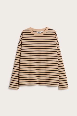 Randig topp | Beige | Dam | Kappahl