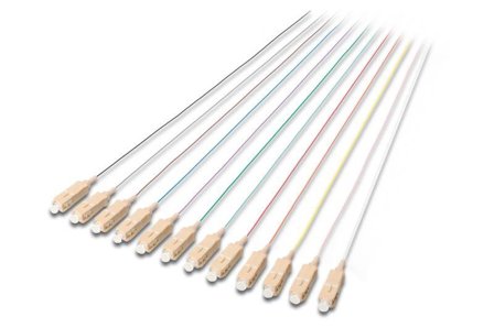 Digitus nettverkskabel - 2 m - grå, svart, hvit, blå, gul, rød, grønn, brun, oransje, fiolett, rosa, turkis