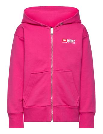 Salbyzip Over Sweat-Shirt Hettegenser Genser Rosa Diesel