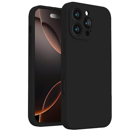 iPhone 16 Pro Max Matt Svart Skal - Med Kameraskydd