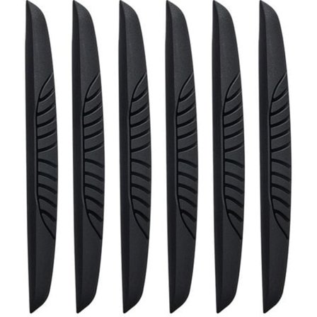 6-pack anti-krockskyddsremsor bilskyddsremsor anti-kollisionsremsor vattentäta och anti-scratch dekorativa remsor - svart