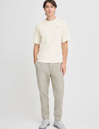 Casual Friday Cfarcher Tee With Back Print - Cream - XL