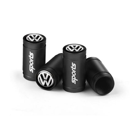 Bil Logo Hjul Stamme Luftventilhette Dekk Støvdeksel Tilbehør For Volkswagen VW GTI R Golf 7 Polo Tiguan Passat Jetta Lavida Rline