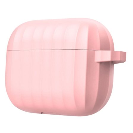 DIROSE AirPods Pro kestävä silikonikotelo - Pinkki