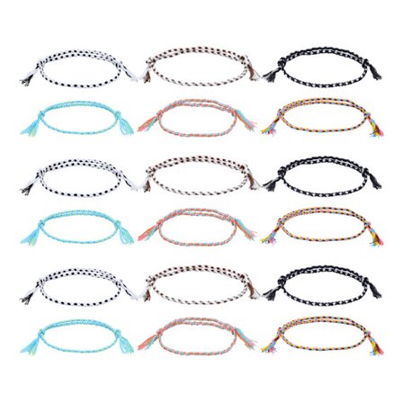 18 kpl narurannekoruja teinitytöille nilkkarannekoruja tytöille joululahjoja kesäranta nilkkakoruja, tyyli: Tyyli 1;