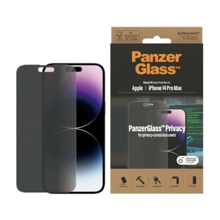PanzerGlass iPhone 14 Pro Max Härdat Glas Skärmskydd Privacy Classic Fit