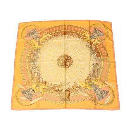 Hermès Vintage, Pre-owned Carré 90 Roze, Dames, Maat:ONE Size