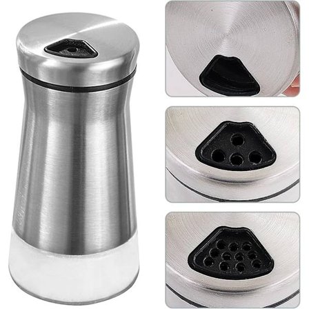 2 stk Salt- og Pepperkverner, Justerbare Hull Krydderboks, for Krydder, Salt, Pepper, Spisskummen, Chili Pulver