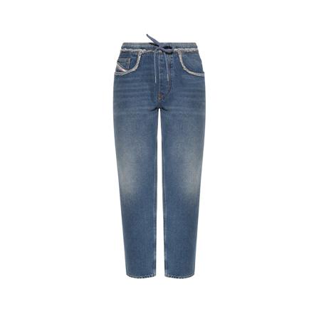 Diesel, Straight Jeans Blauw, Heren, Maat:W31 L32