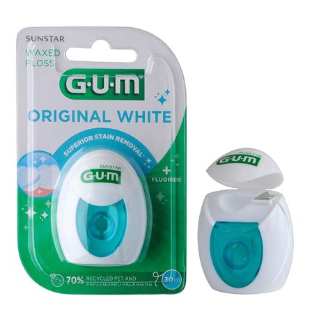GUM Tandtråd Original White 30 m, Medicin & Pleje, Mund & Tandpleje, Tandtråd
