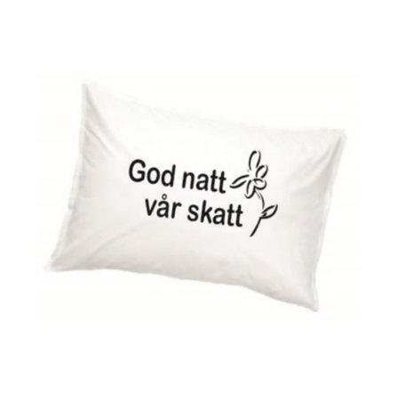 God natt vår skatt Örngott med blomma