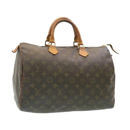 Louis Vuitton Vintage, Pre-owned Speedy 35 Monogram Handbag Bruin, Dames, Maat:ONE Size