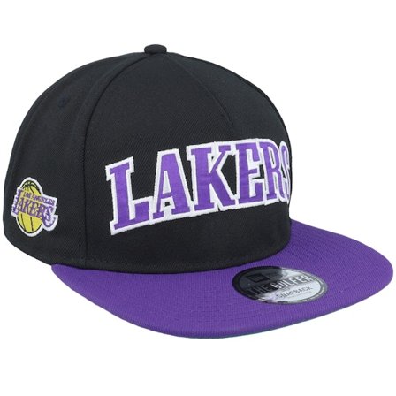 New Era - NBA Noir snapback Casquette - Los Angeles Lakers NBA Golfer Black/Purple Snapback @ Hatstore