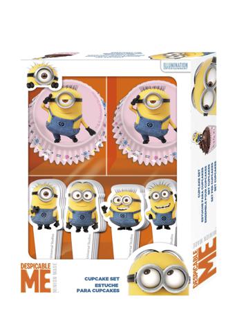 Minions Bakery Paper Topper - 24 Pcs Home Kids Decor Baking & Cooking Cupcake & Muffin Tins Multi/mønstret Minions
