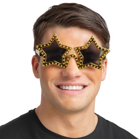 Stjerneformede Briller Gull