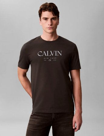 Calvin Klein Ss 20S Ln Calvin Graphic Tee - Black - XL
